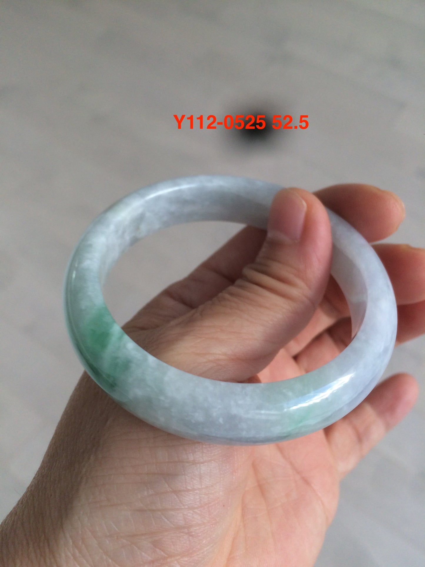 Sale! Certified type A 100% 55-61mm Natural green/white/purple Jadeite bangle group AG6