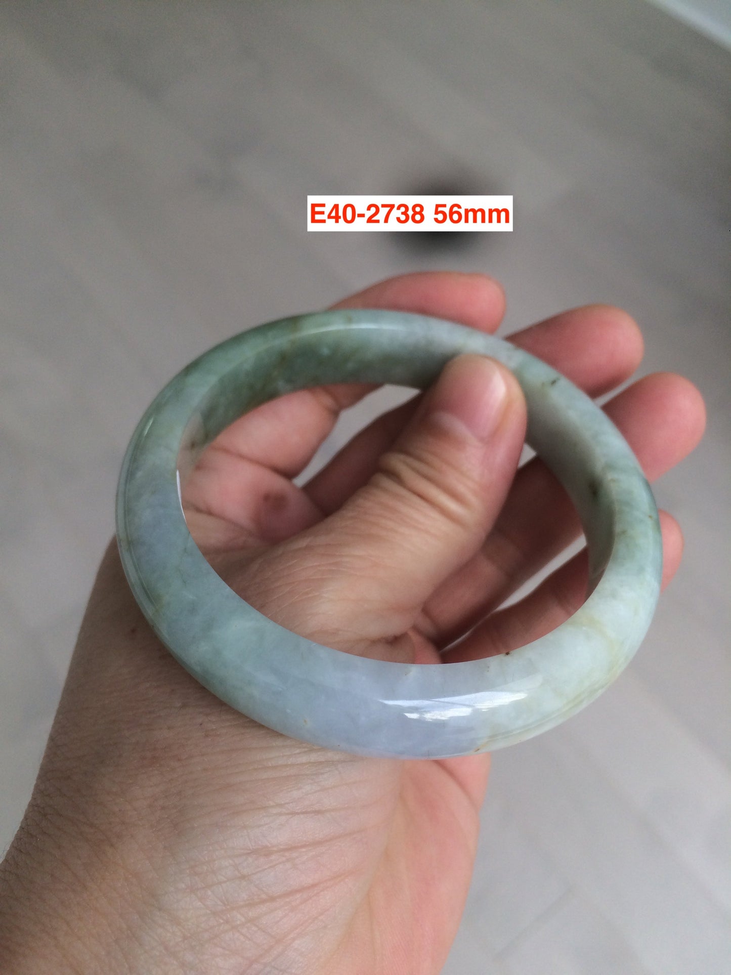 Sale! Certified type A 100% 55-61mm Natural green/white/purple Jadeite bangle group AG6