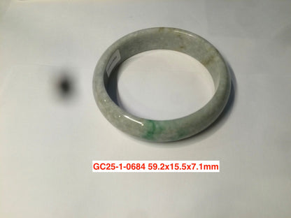 Sale! Certified type A 100% 55-61mm Natural green/white/purple Jadeite bangle group AG6