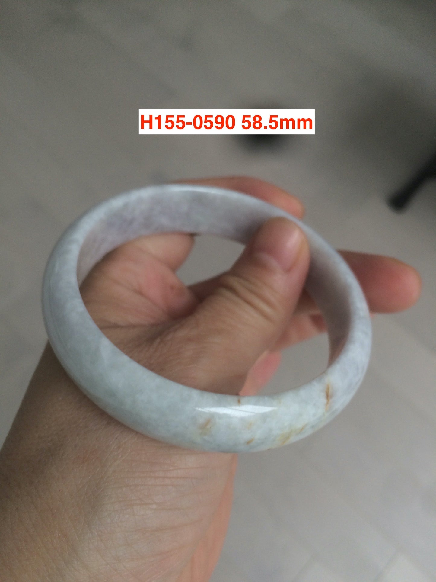 Sale! Certified type A 100% 55-61mm Natural green/white/purple Jadeite bangle group AG6