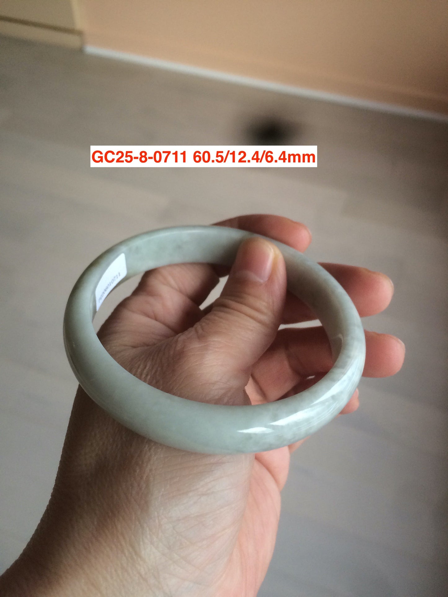 Sale! Certified type A 100% 55-61mm Natural green/white/purple Jadeite bangle group AG6