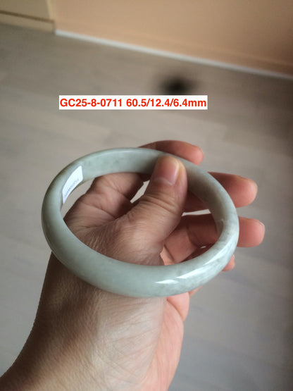 Sale! Certified type A 100% 55-61mm Natural green/white/purple Jadeite bangle group AG6