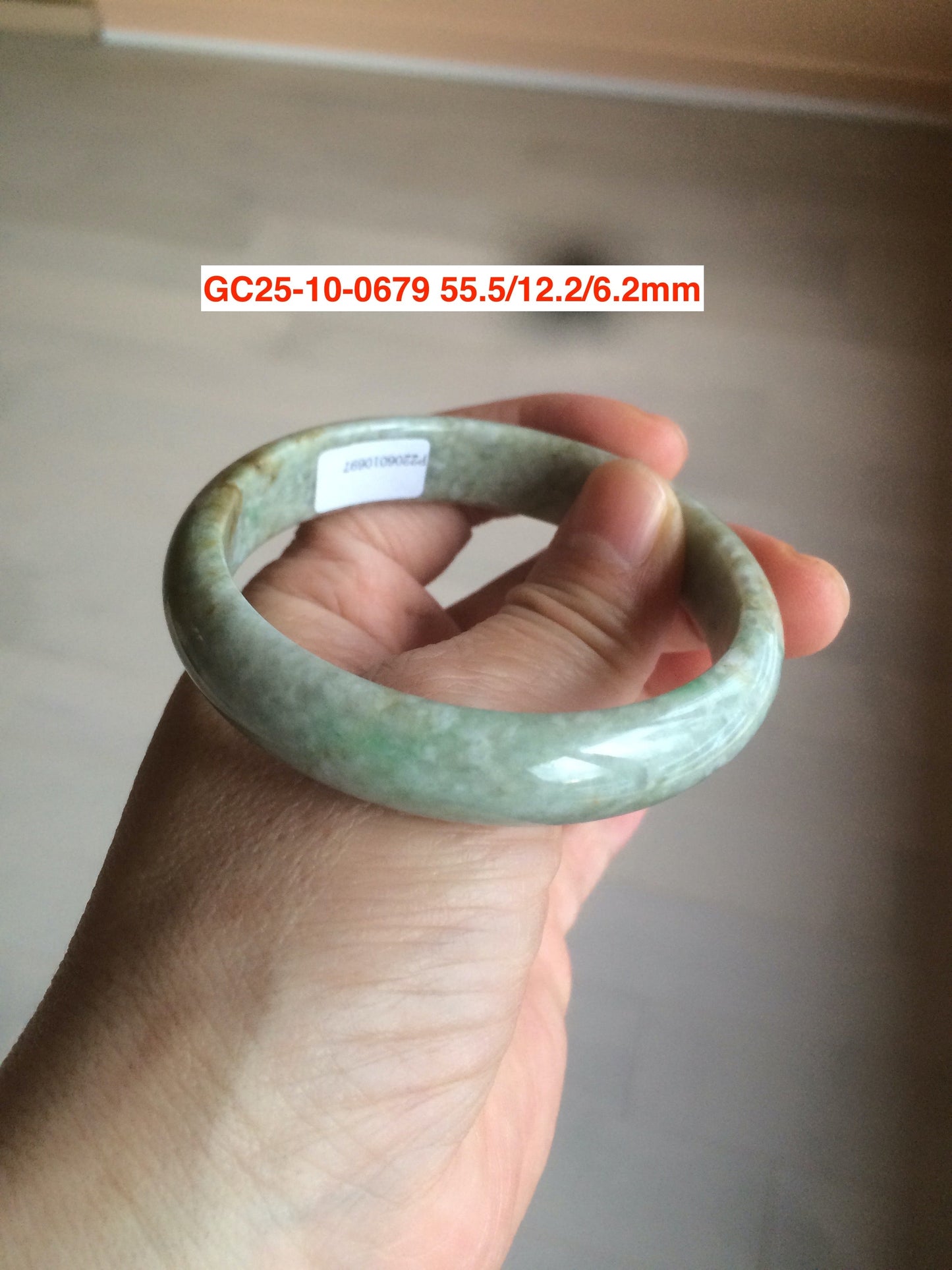Sale! Certified type A 100% 55-61mm Natural green/white/purple Jadeite bangle group AG6