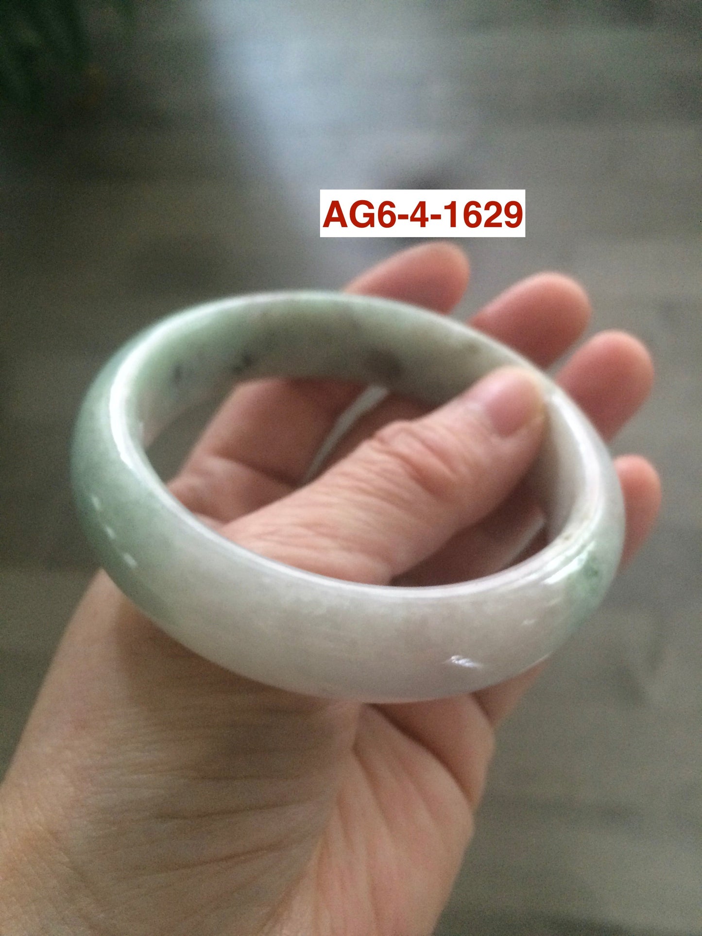Sale! Certified type A 100% 55-61mm Natural green/white/purple Jadeite bangle group AG6
